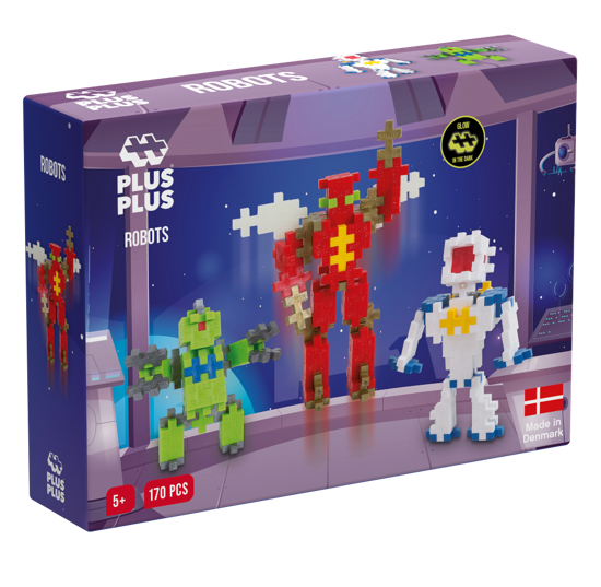 Poza cu Puzzle Plus Plus Robot 17 buc 3828