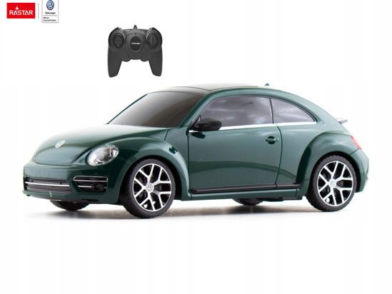 Poza cu Masina cu telecomanda RASTAR 1/24 Volkswagen Beetle Verde inchis 76200-V
