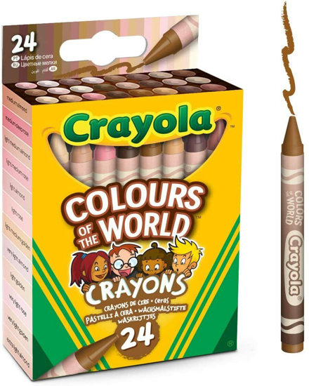 Poza cu Set 24 mini creioane colorate Crayola, culorile lumii, CRY52-0114