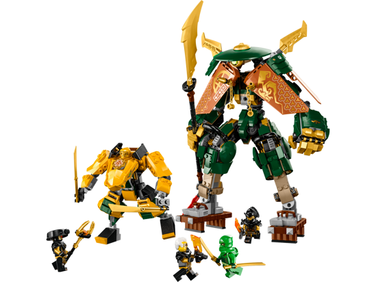 Poza cu LEGO® Ninjago - Robotii din echipa ninja a lui Lloyd si Arin 71794, 764 piese 