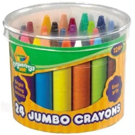 Poza cu Set creioane cerate Jumbo, 24 buc, multicolor, Crayola 81-2784