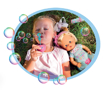 Poza cu Papusa bebelus interactiv Nenuco sufla baloane de sapun NFN30000