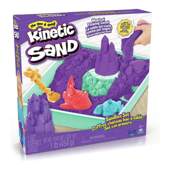 Poza cu Kinetic sand, set cutie cu nisip mov, SPM 20143456