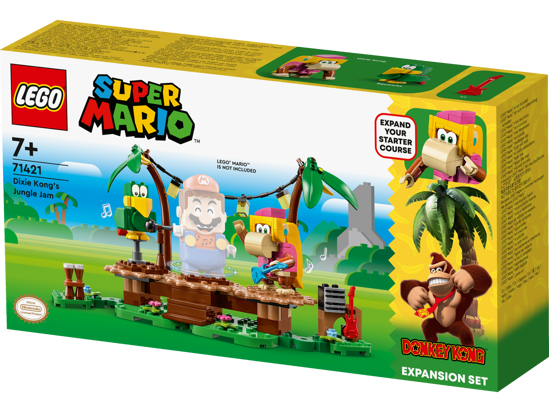 Poza cu LEGO® Super Mario - Set de extindere - Concertul lui Dixie Kong in jungla 71421, 174 piese