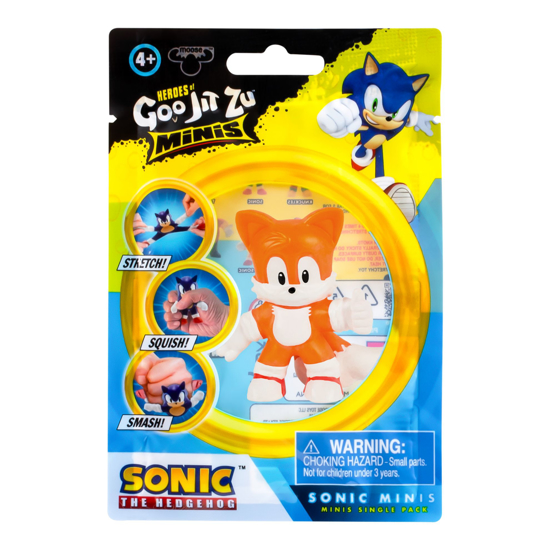 Poza cu Figurina elastica Goo Jit Zu Minis Sonic Metallic Tails 42824-42828