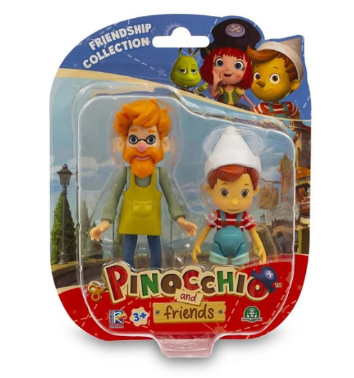 Poza cu Figurina Pinocchio si Prietenii 9 cm Pinocchio si Pappa Geppetto FAPNH02000/PG