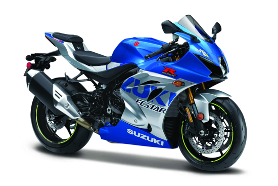 Poza cu Macheta Motocicleta Bburago 1:18 Suzuki GSX-R1000 R 2021 Albastru/Argintiu, BB51030-51088