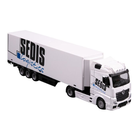 Poza cu Macheta Bburago 1:43 Camion Mercedes Actros Sedis Logistics cu Stivuitor, BB31471