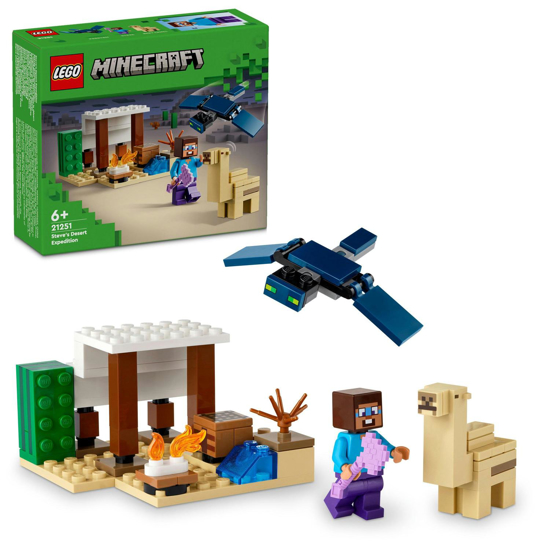 Poza cu LEGO® Minecraft® - Expeditia in desert a lui steve 21251, 75 piese