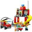 Poza cu LEGO® City - Remiza si Masina de Pompieri 60375, 153 piese